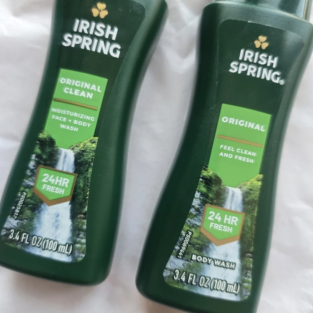 🍒 5/$20 new Irish Spring Original Clean Body Wash Men's Set of 2 Moisturizing